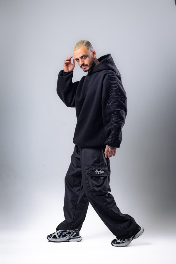 Black parachute pants - Image 4