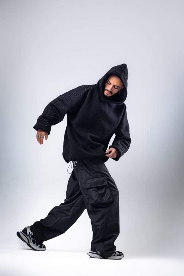 Black parachute pants - Image 3