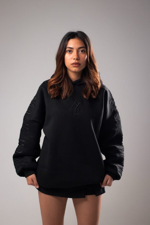 Black signature hoodie - Image 4