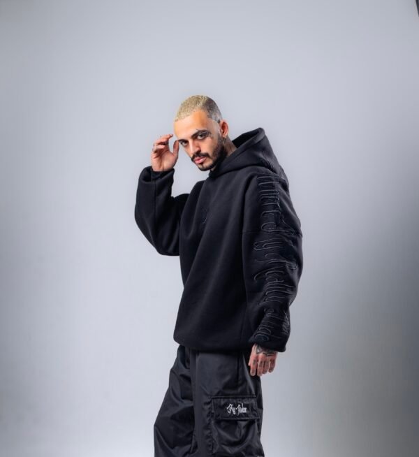 Black signature hoodie
