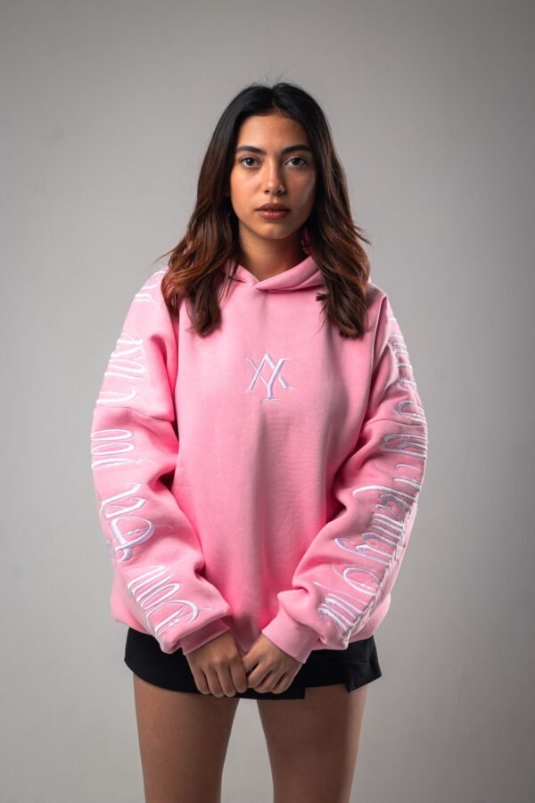 Pink signature hoodie - Image 3